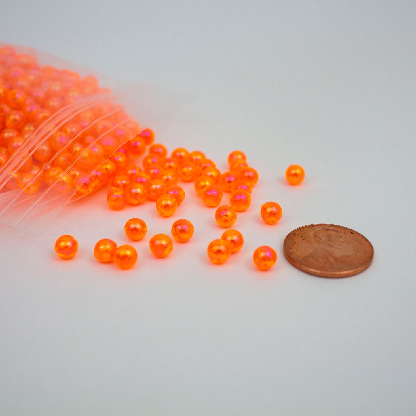 Beads - Orange Glossy 5 mm