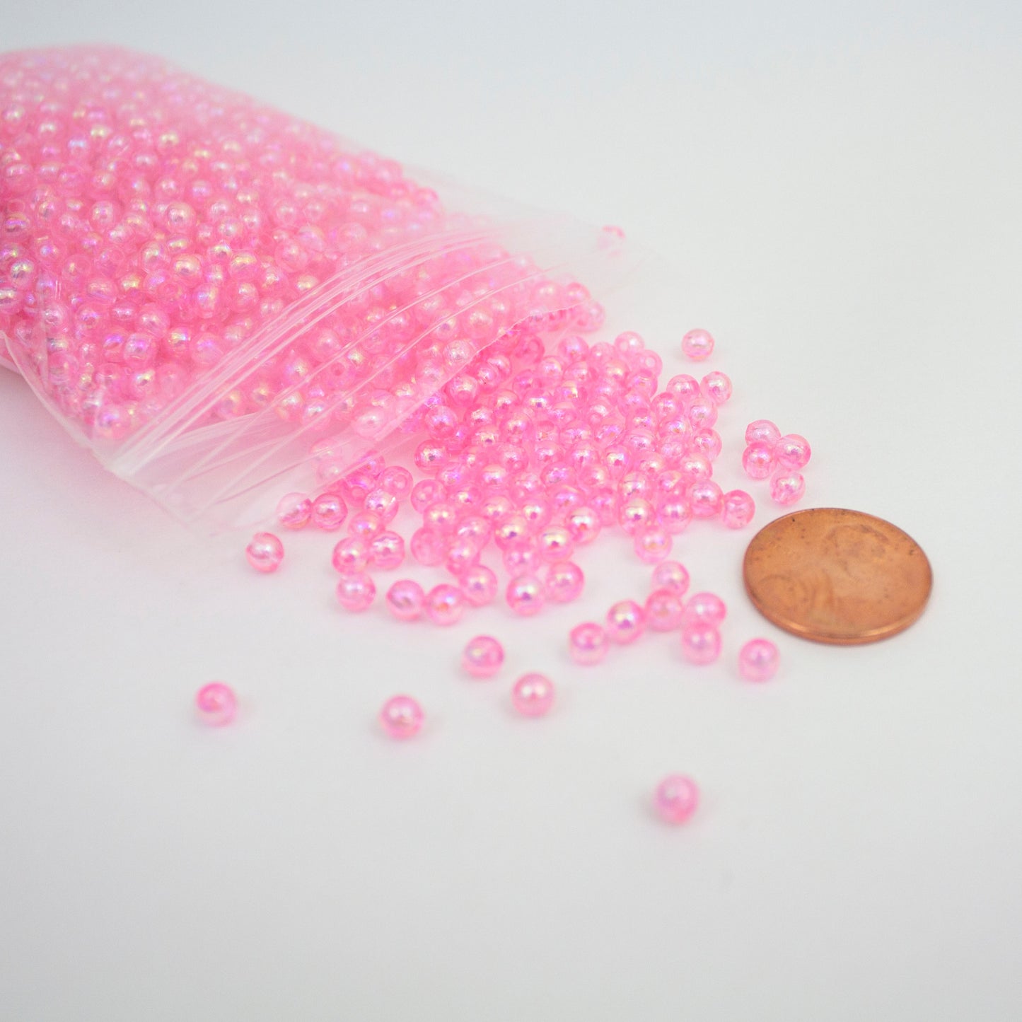 Beads - Baby Pink Glossy 4 mm