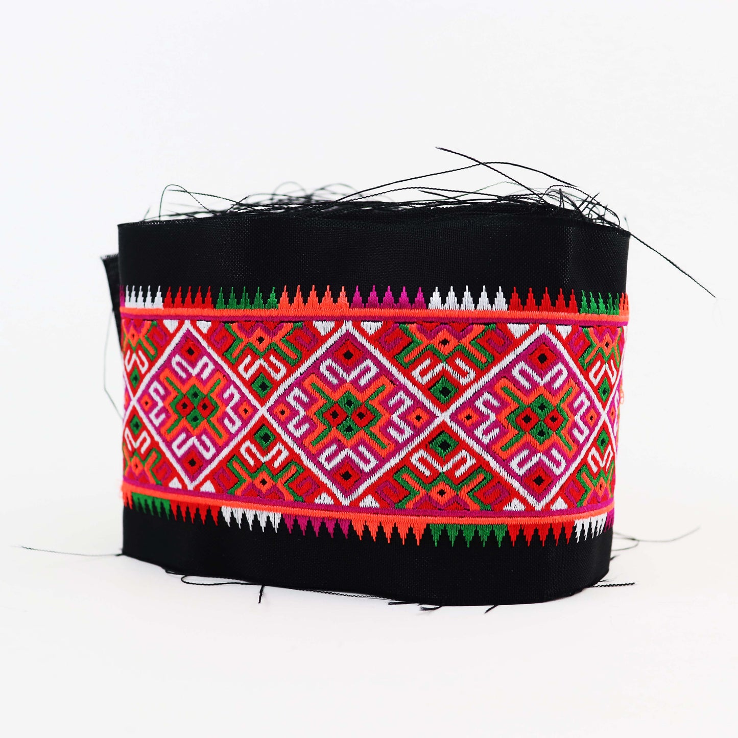 Paaj Ntaub - Diamonds with Orange Trim