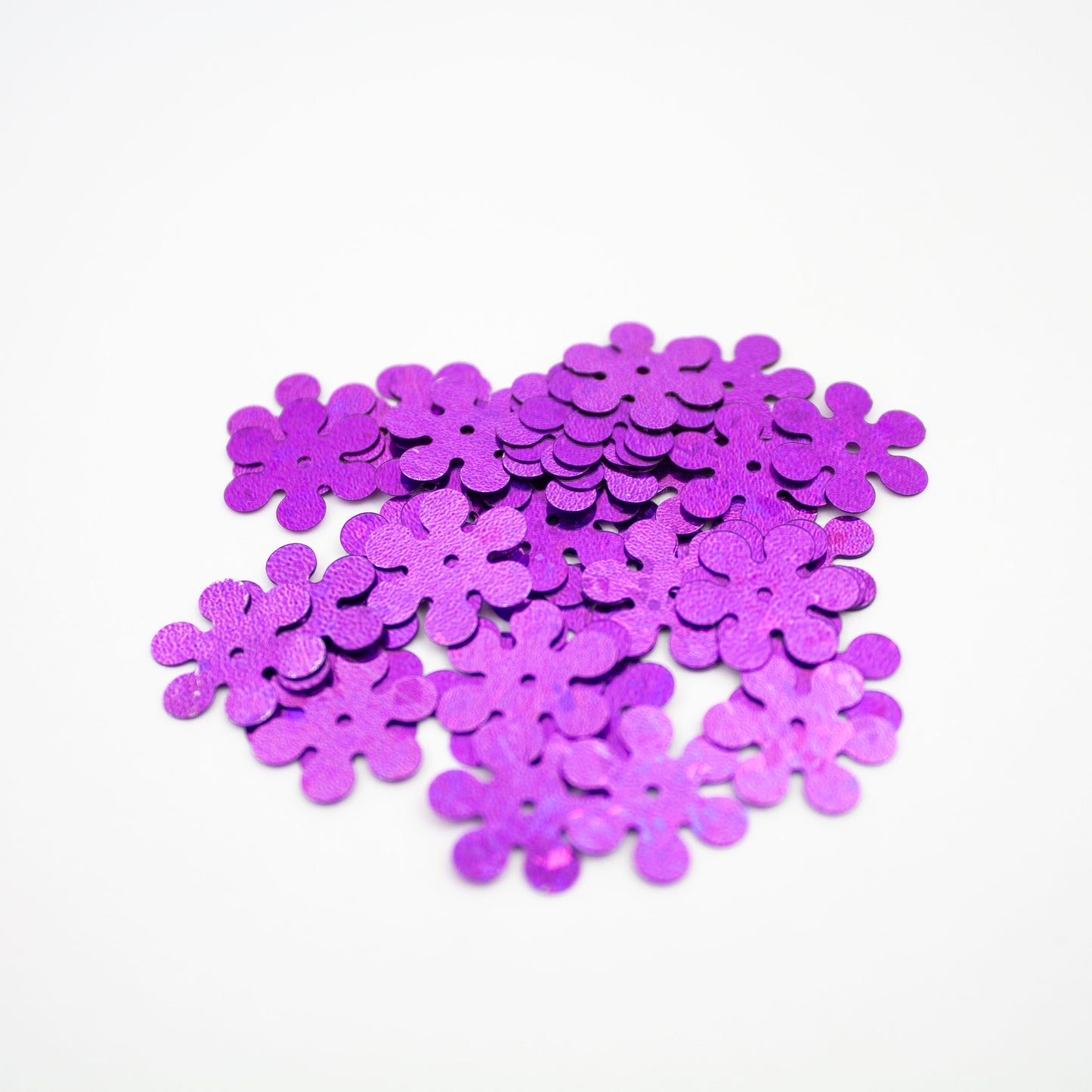 Purple Clover Sequins 13 mm