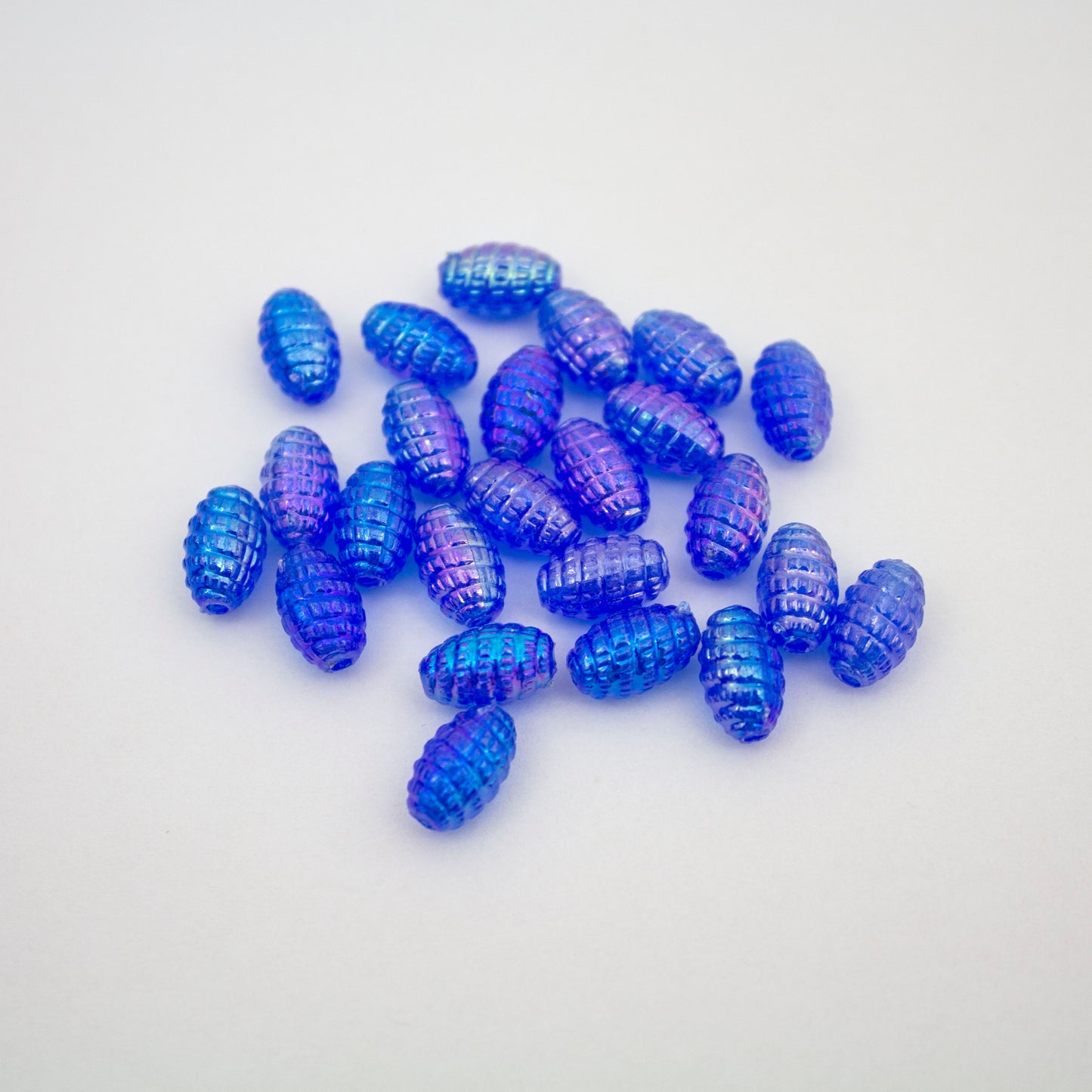 Beads - Blue Glossy Larva