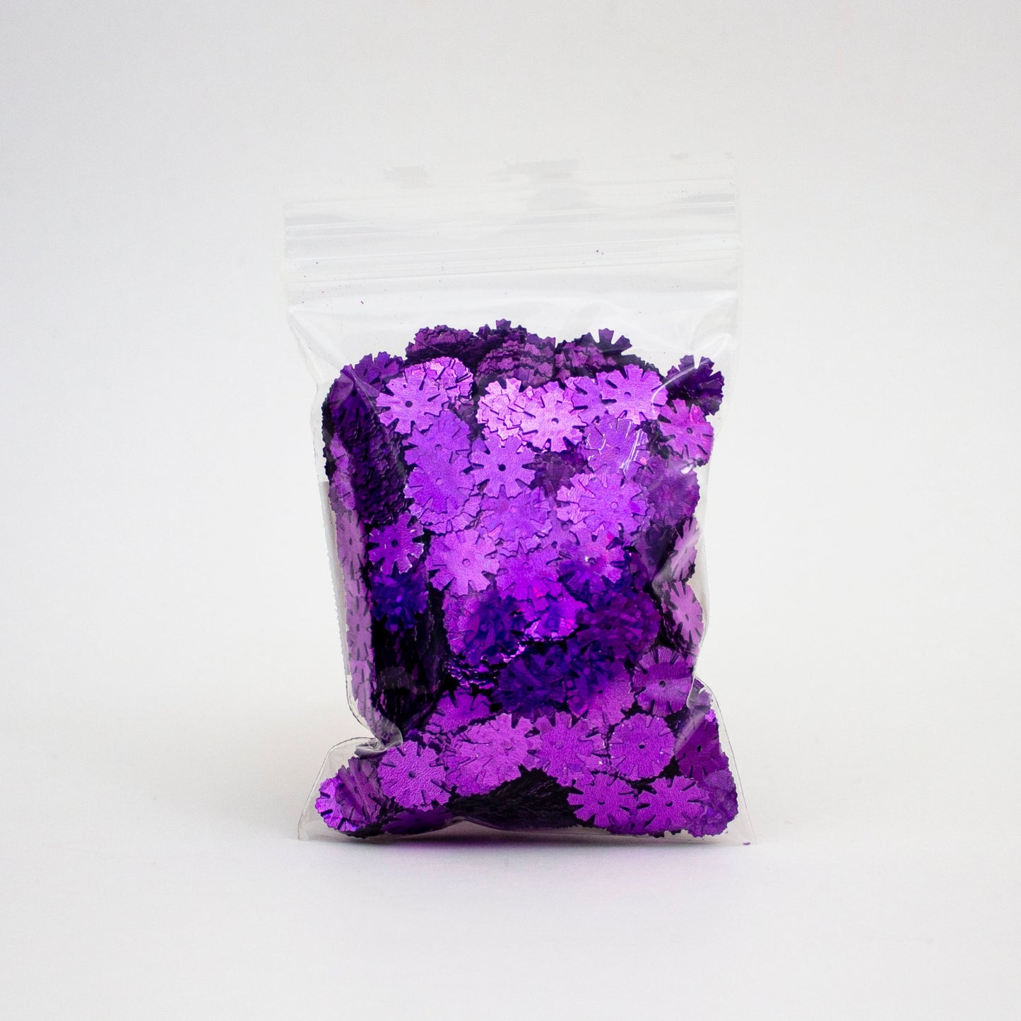 Purple Snowflake Sequins 13 mm