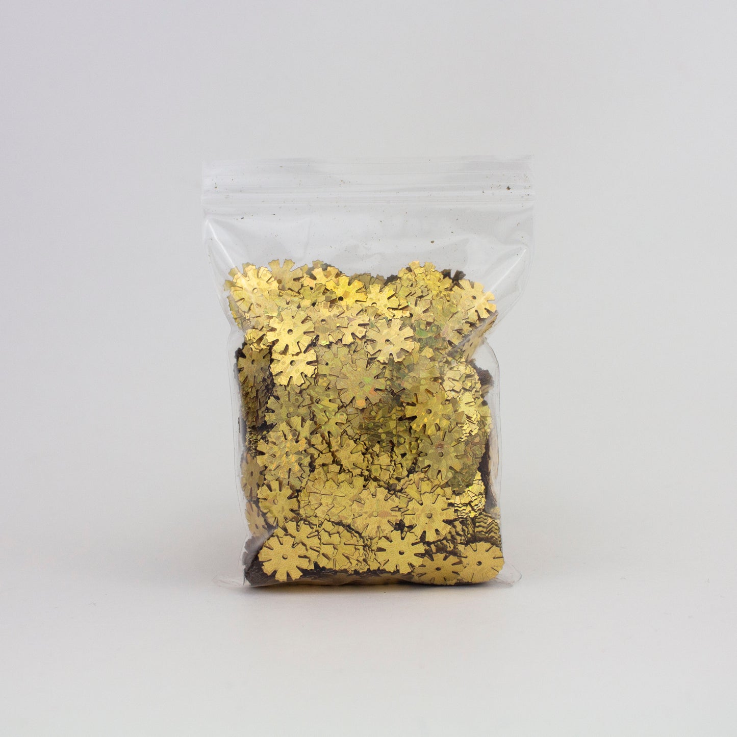 Gold Snowflake Sequins 13 mm
