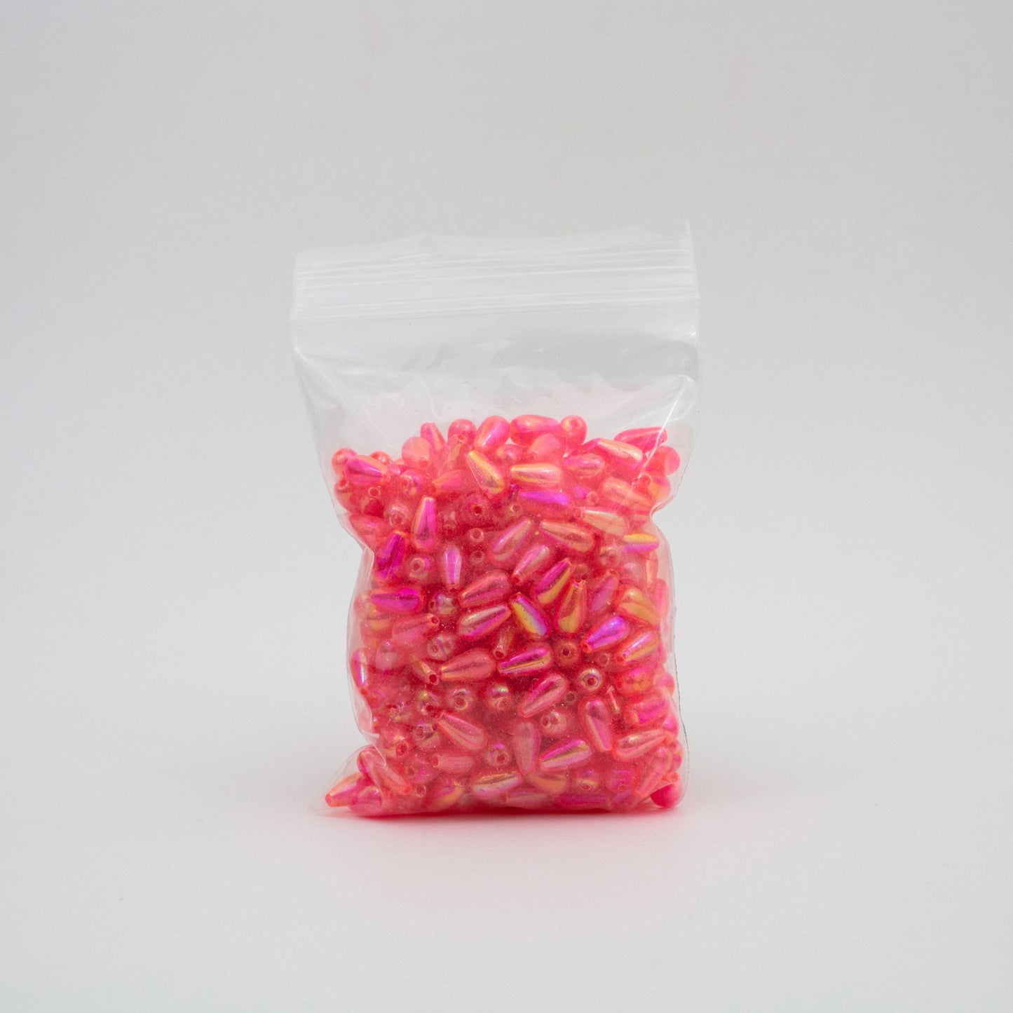 Beads - Hot Pink Glossy Drop 10 mm