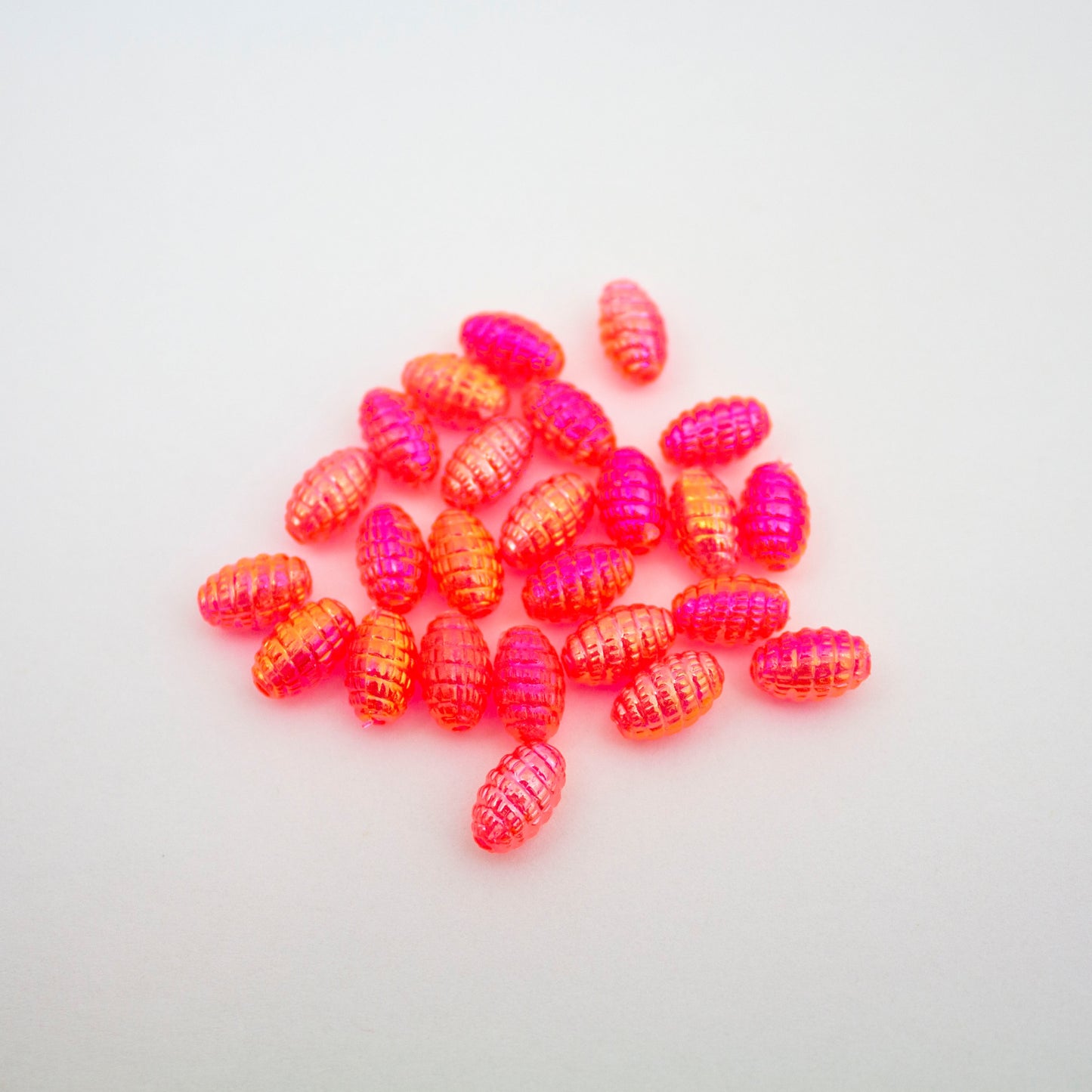 Beads - Hot Pink Glossy Larva