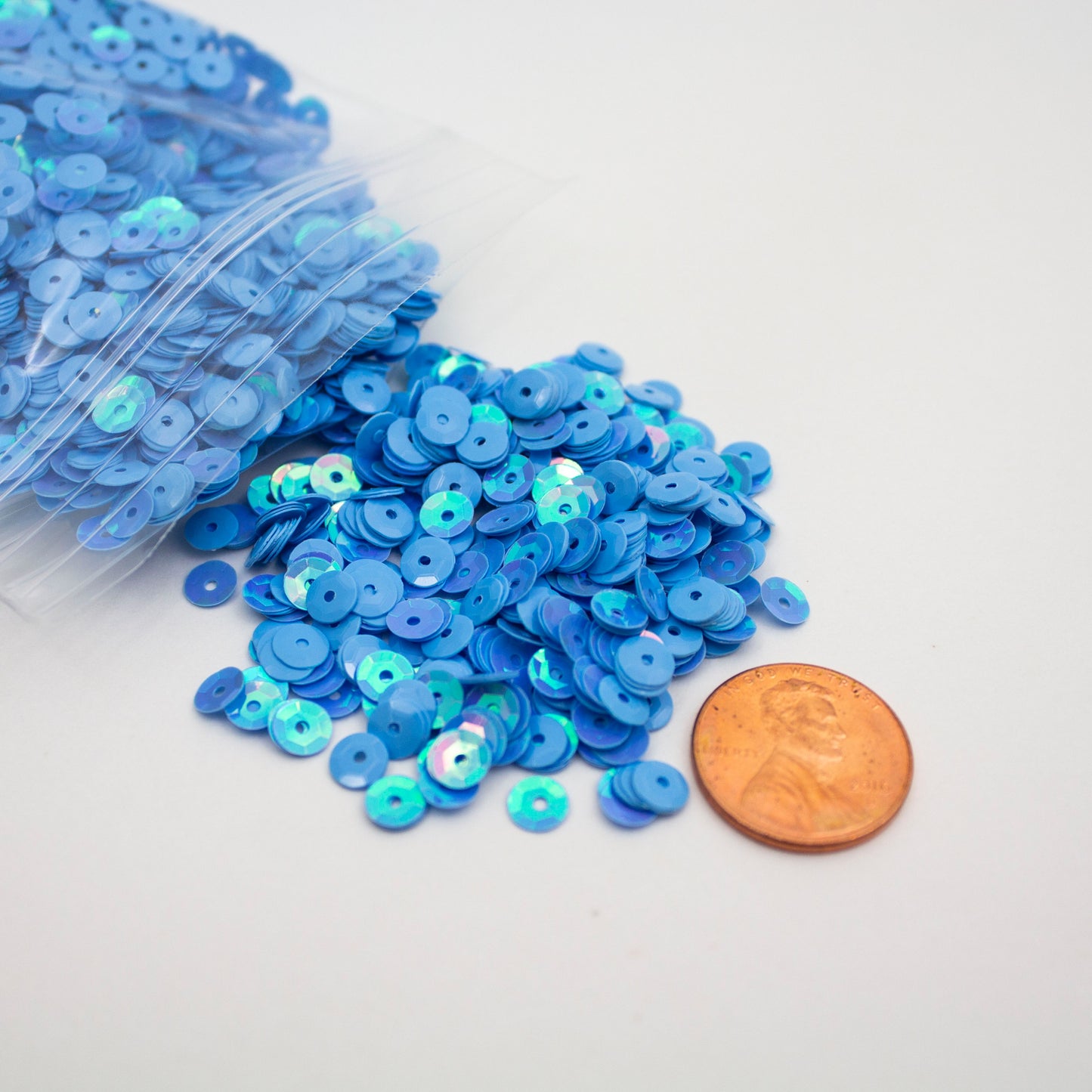 Light Blue Sequins 5 mm