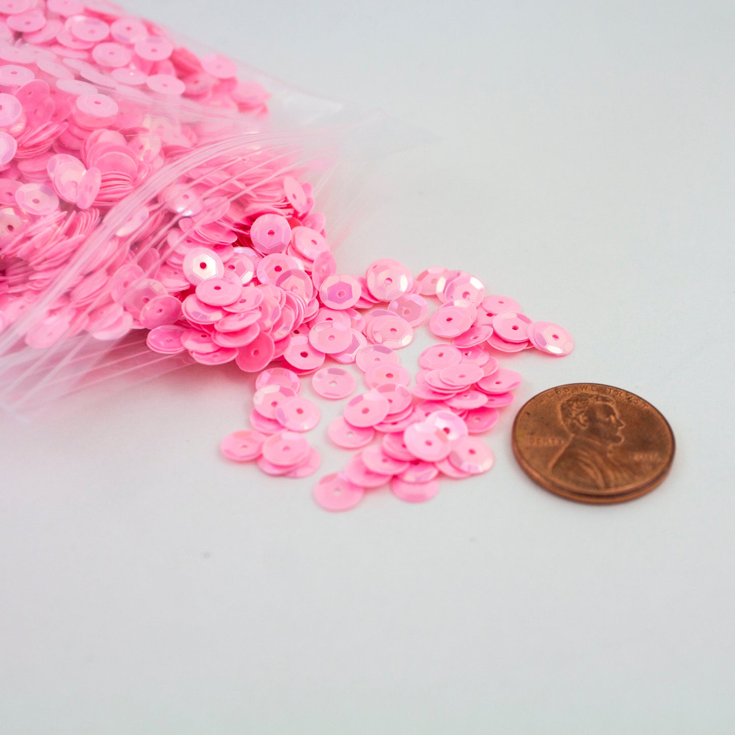Light Pink Sequins 5 mm