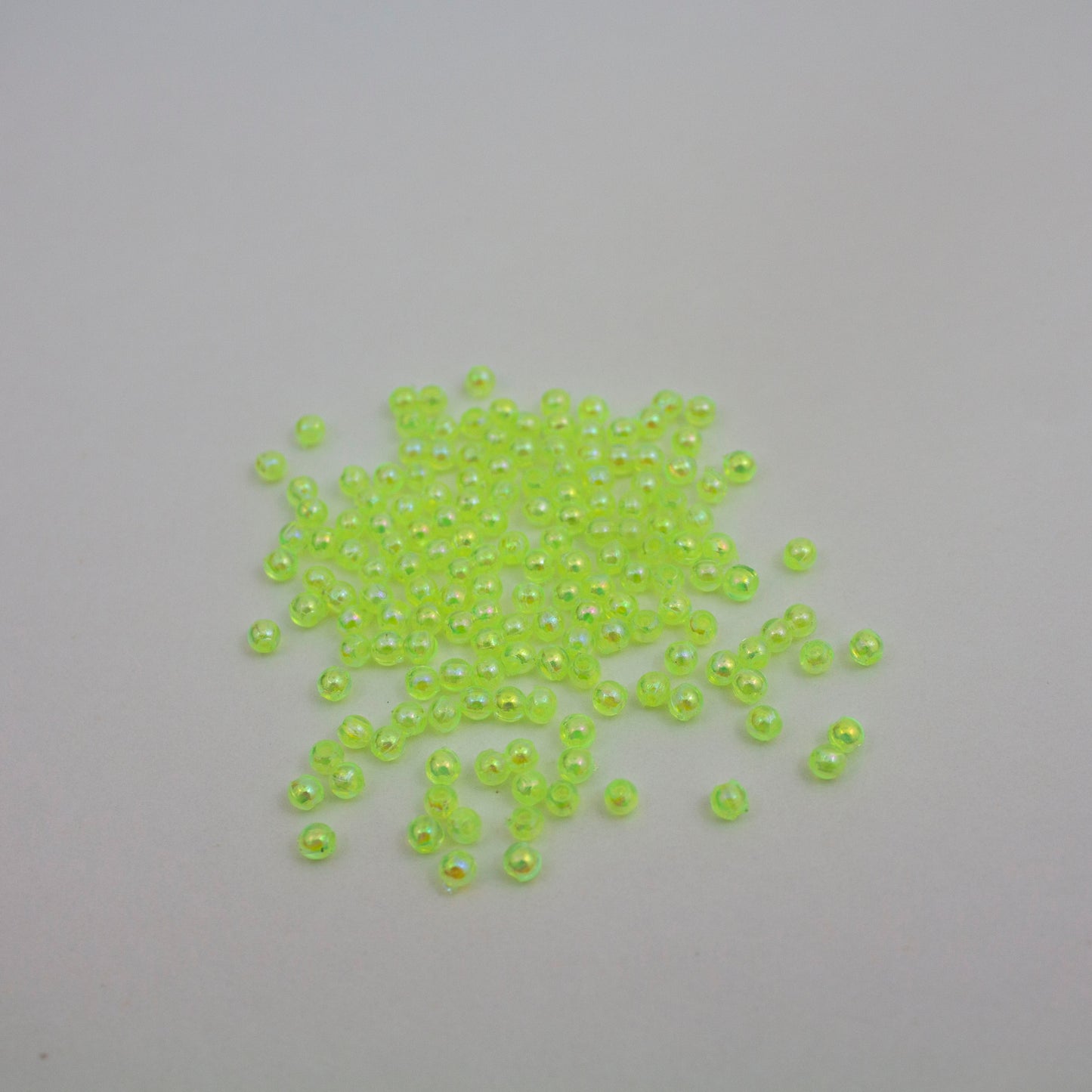 Beads - Neon Yellow Glossy 3 mm