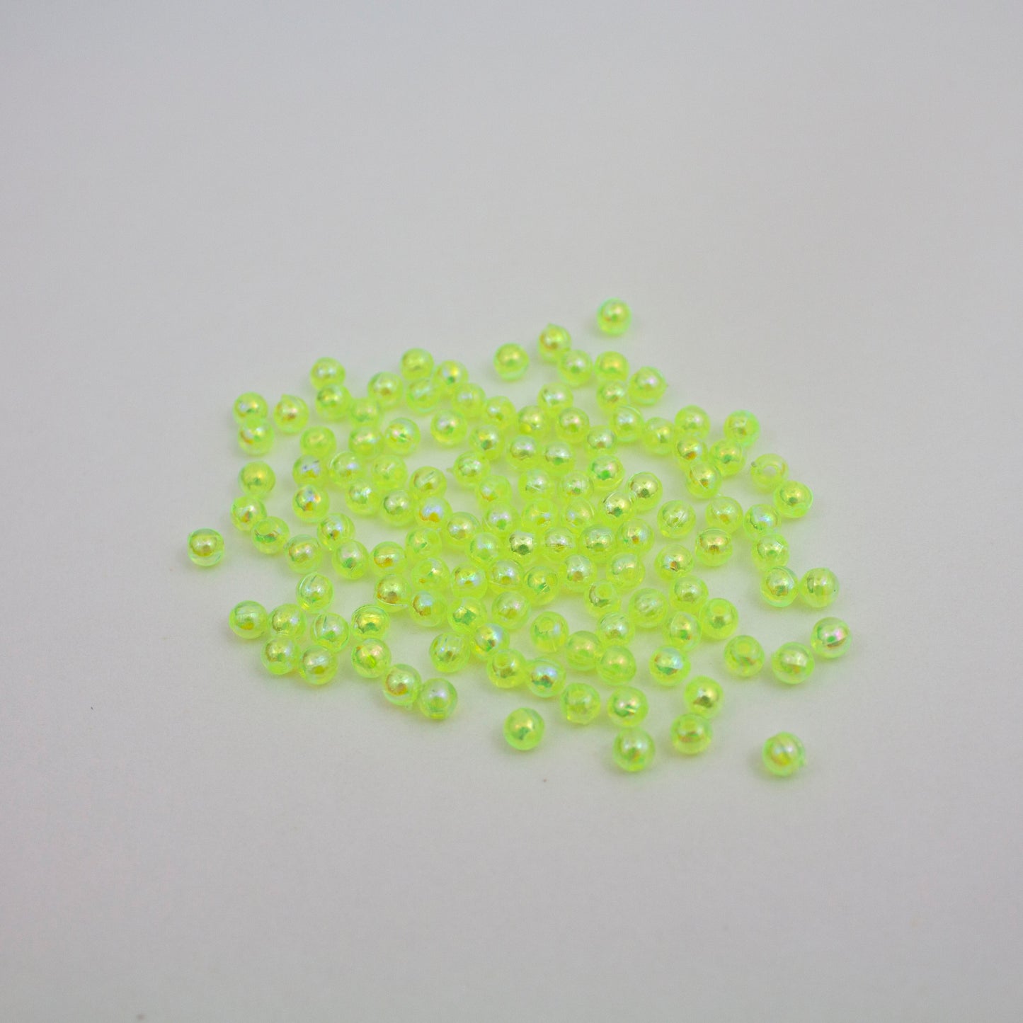 Beads - Neon Yellow Glossy 4 mm