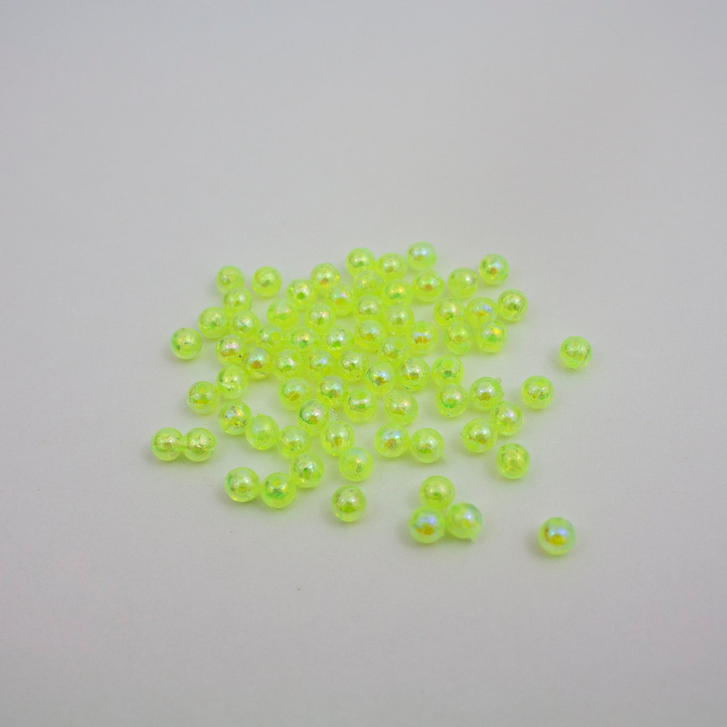 Beads - Neon Yellow Glossy 5 mm