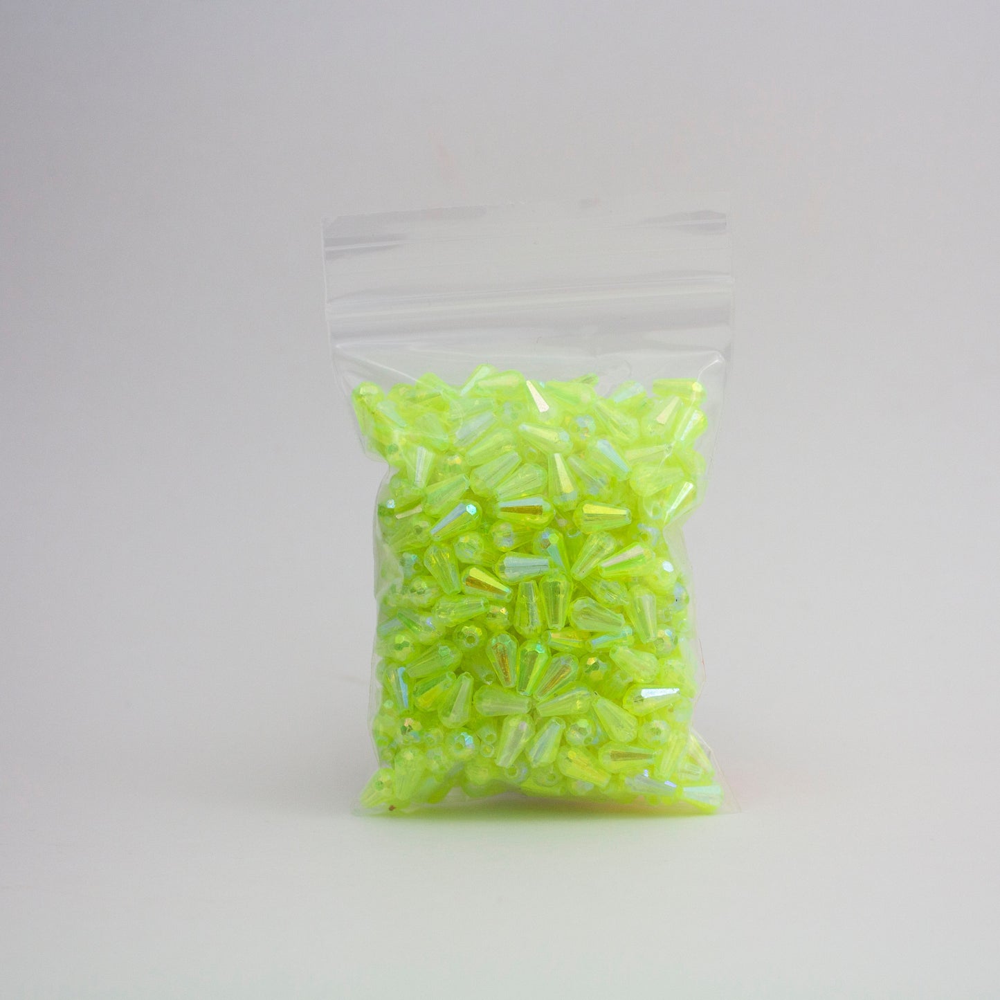 Beads - Neon Yellow Glossy Diamond 10 mm