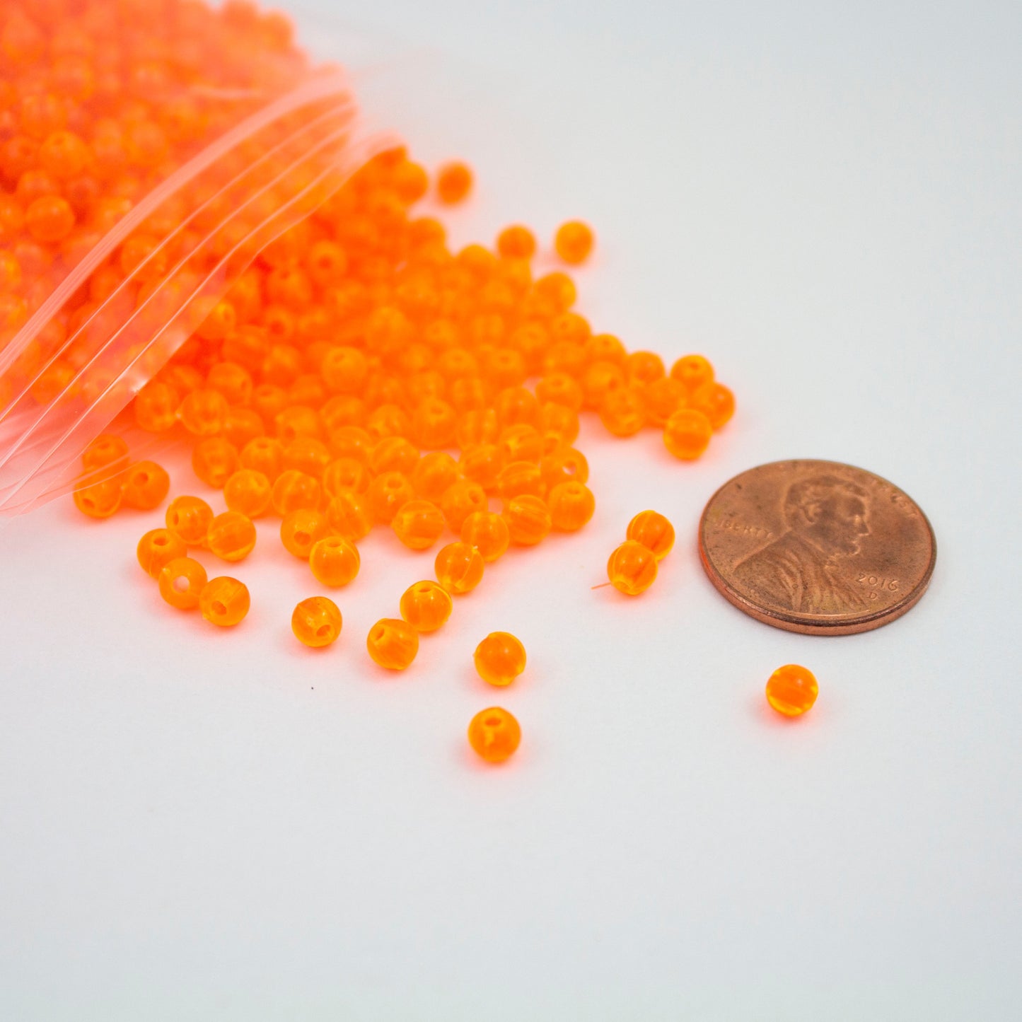 Beads - Orange Matte 4 mm