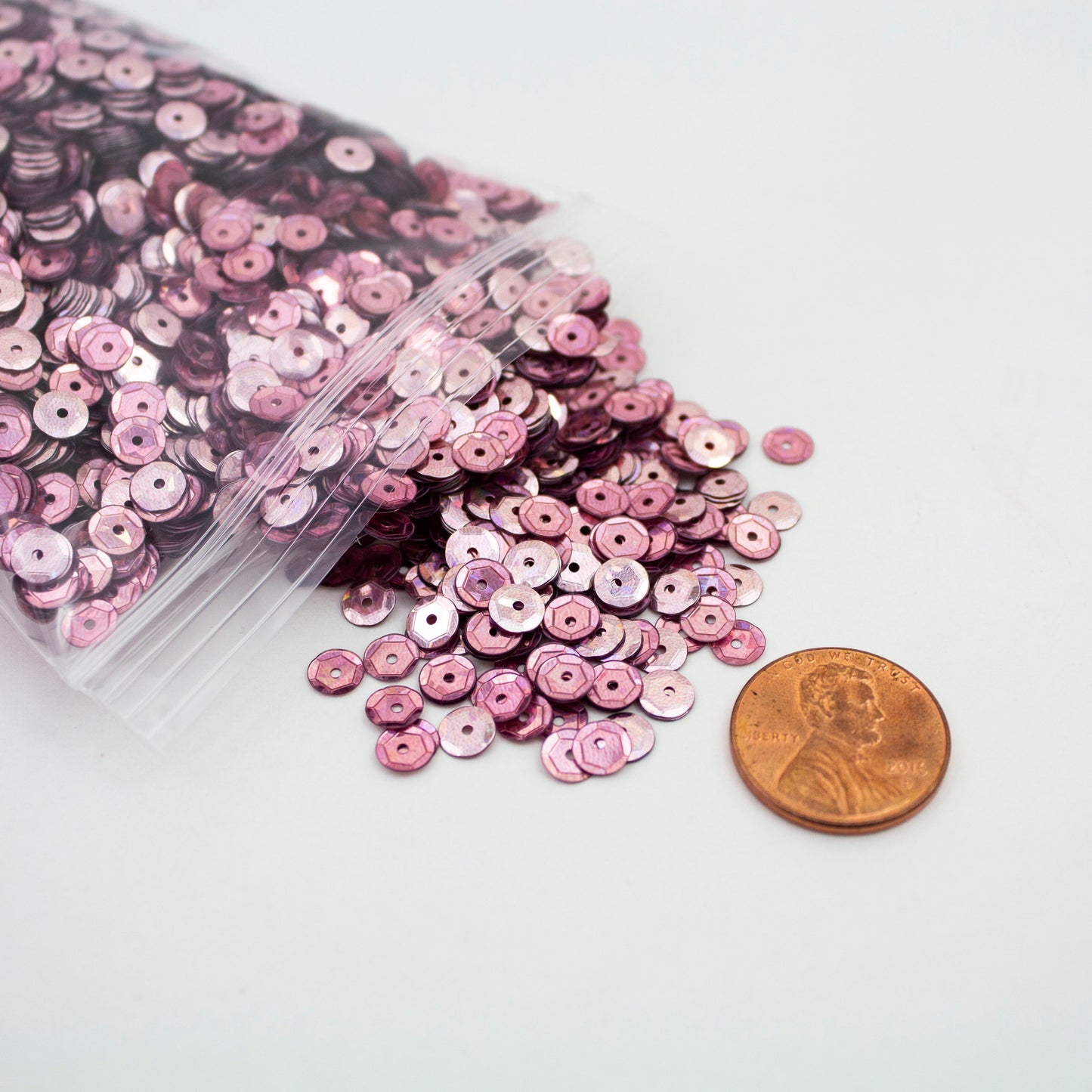 Dark Pink Sequins 5 mm
