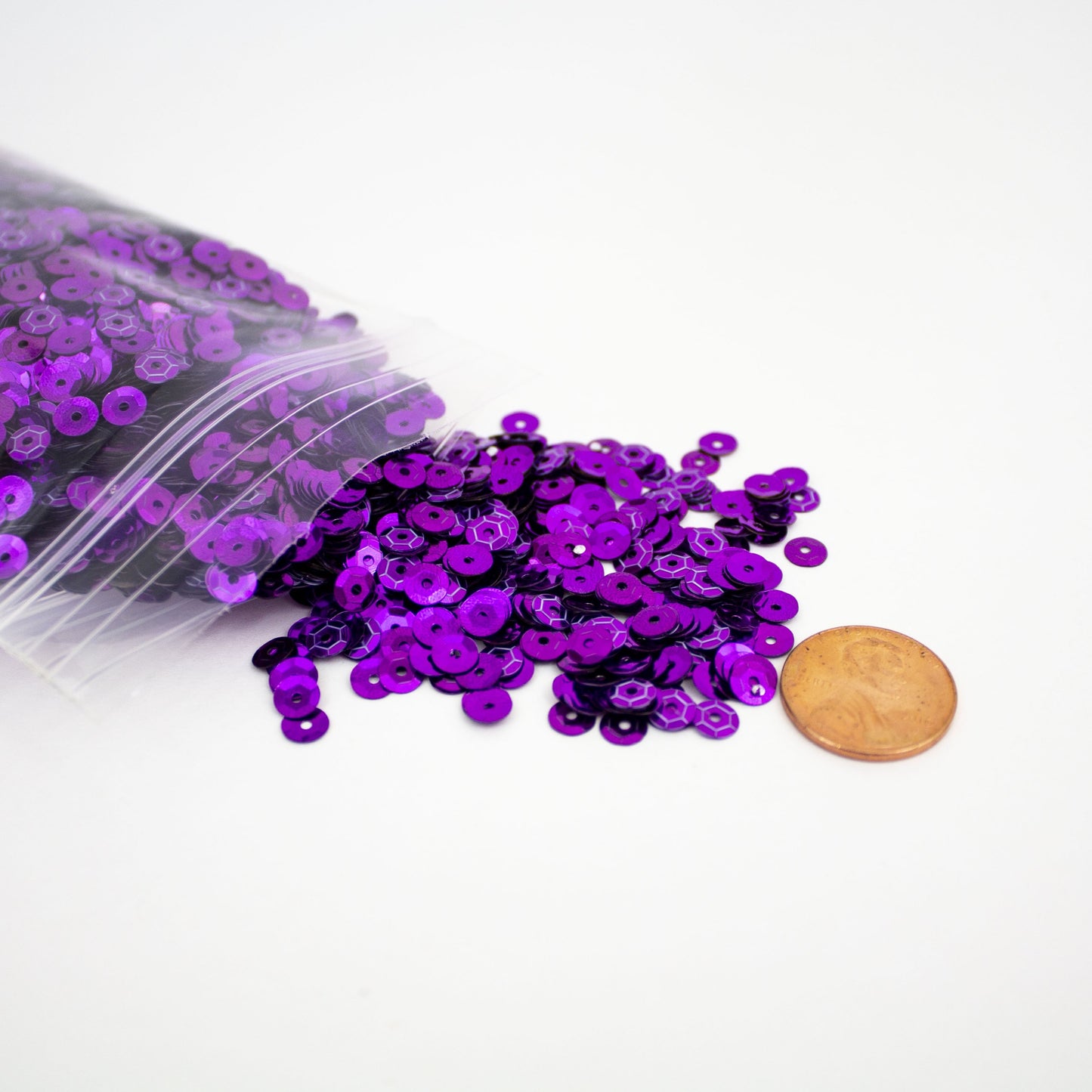 Purple Sequins 5 mm