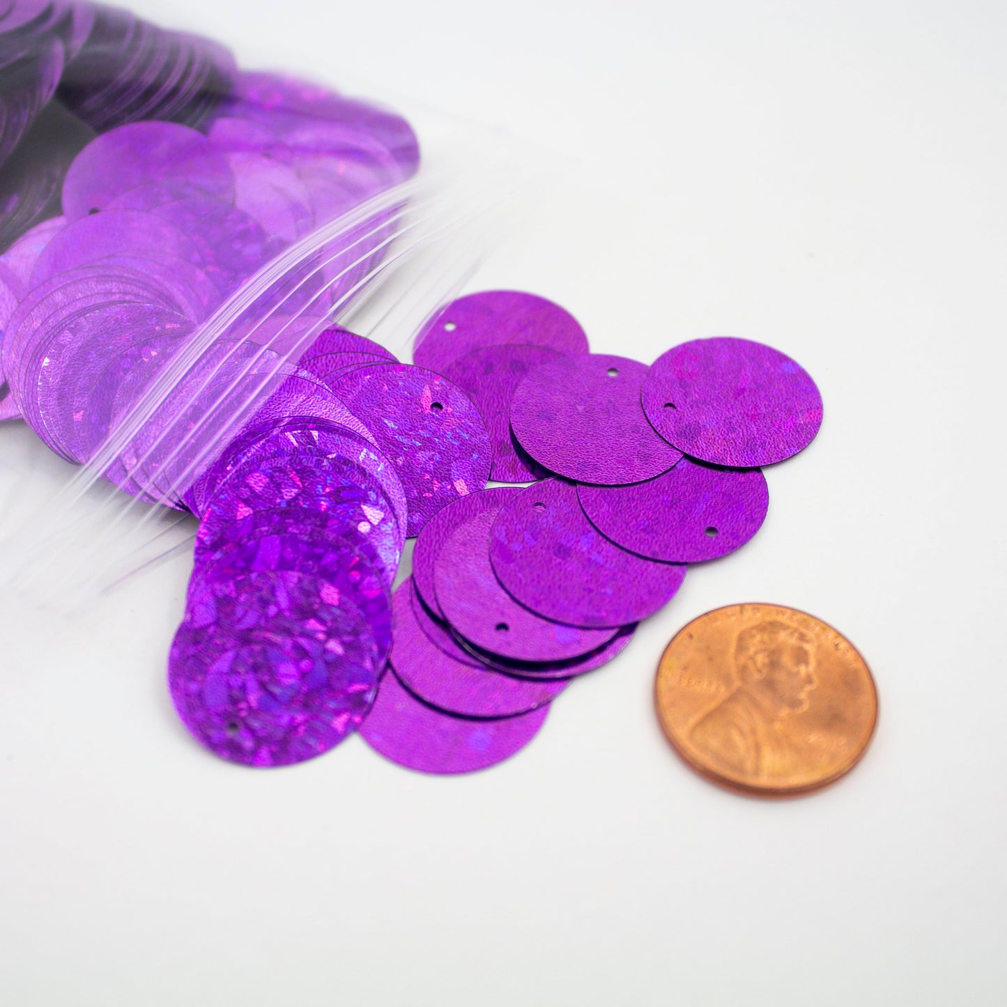 Purple Circle Sequins