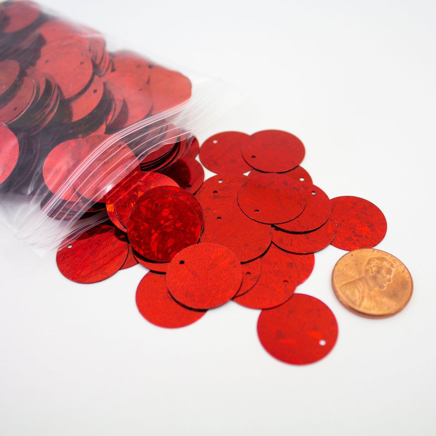 Red Circle Sequins