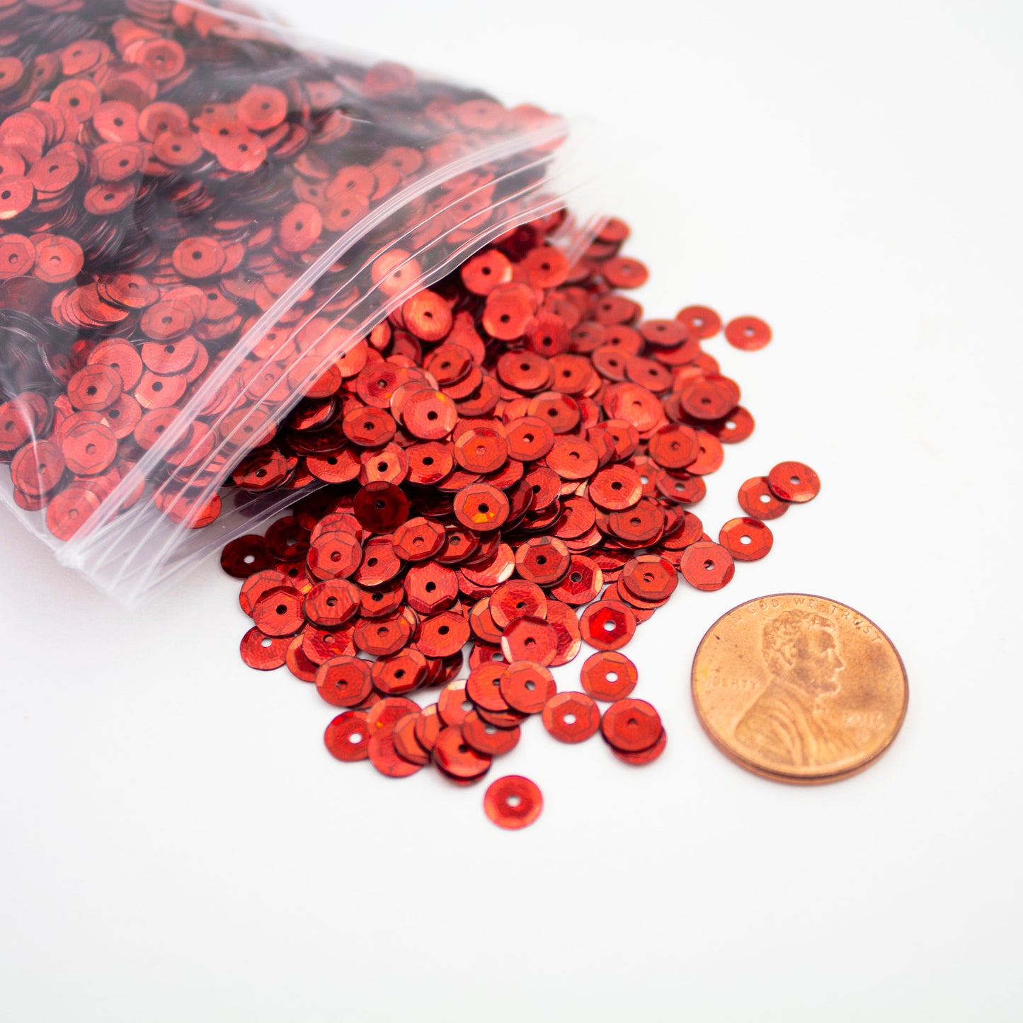 Red Sequins 5 mm