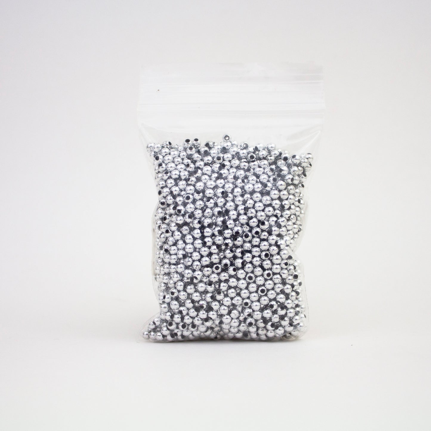 Beads - Silver Metallic 4 mm