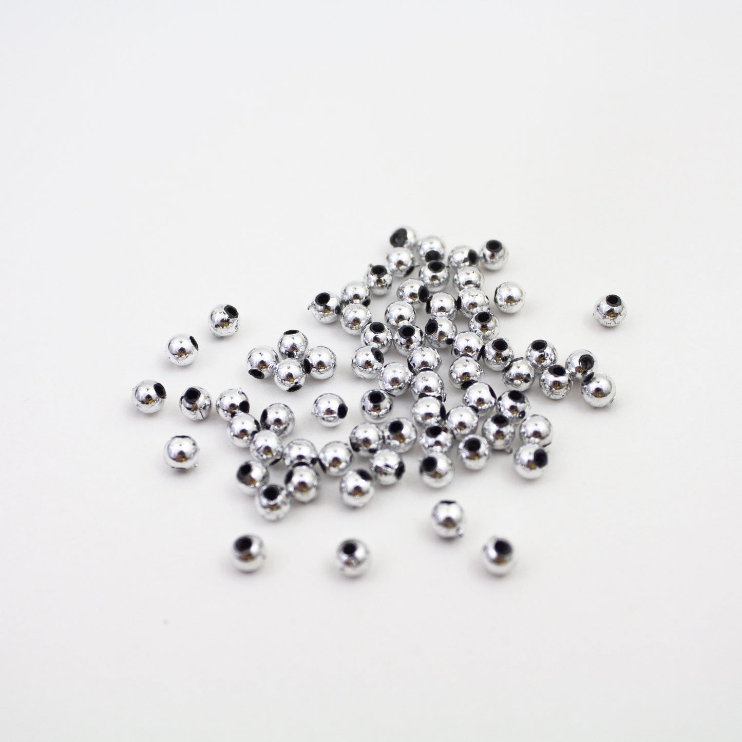 Beads - Silver Metallic 4 mm