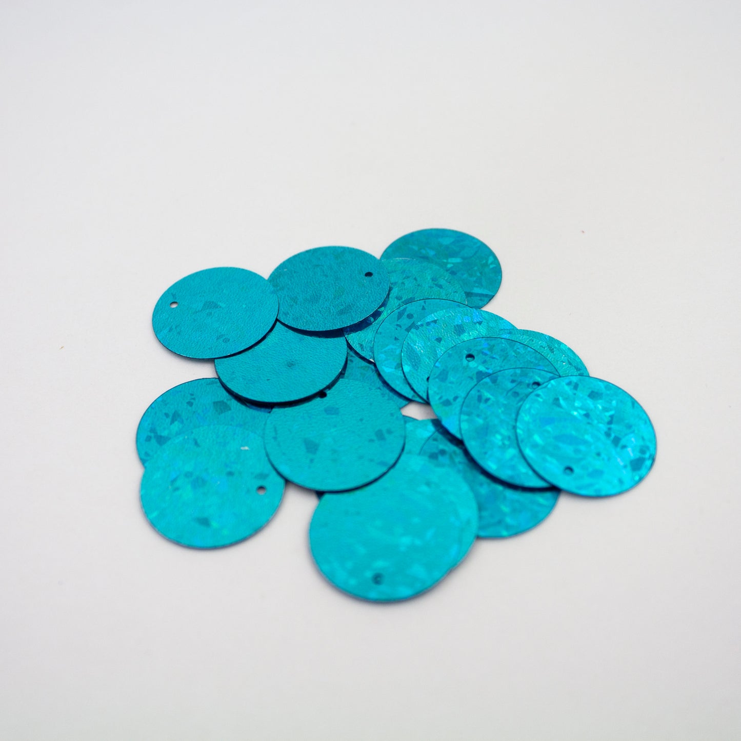 Teal Circle Sequins