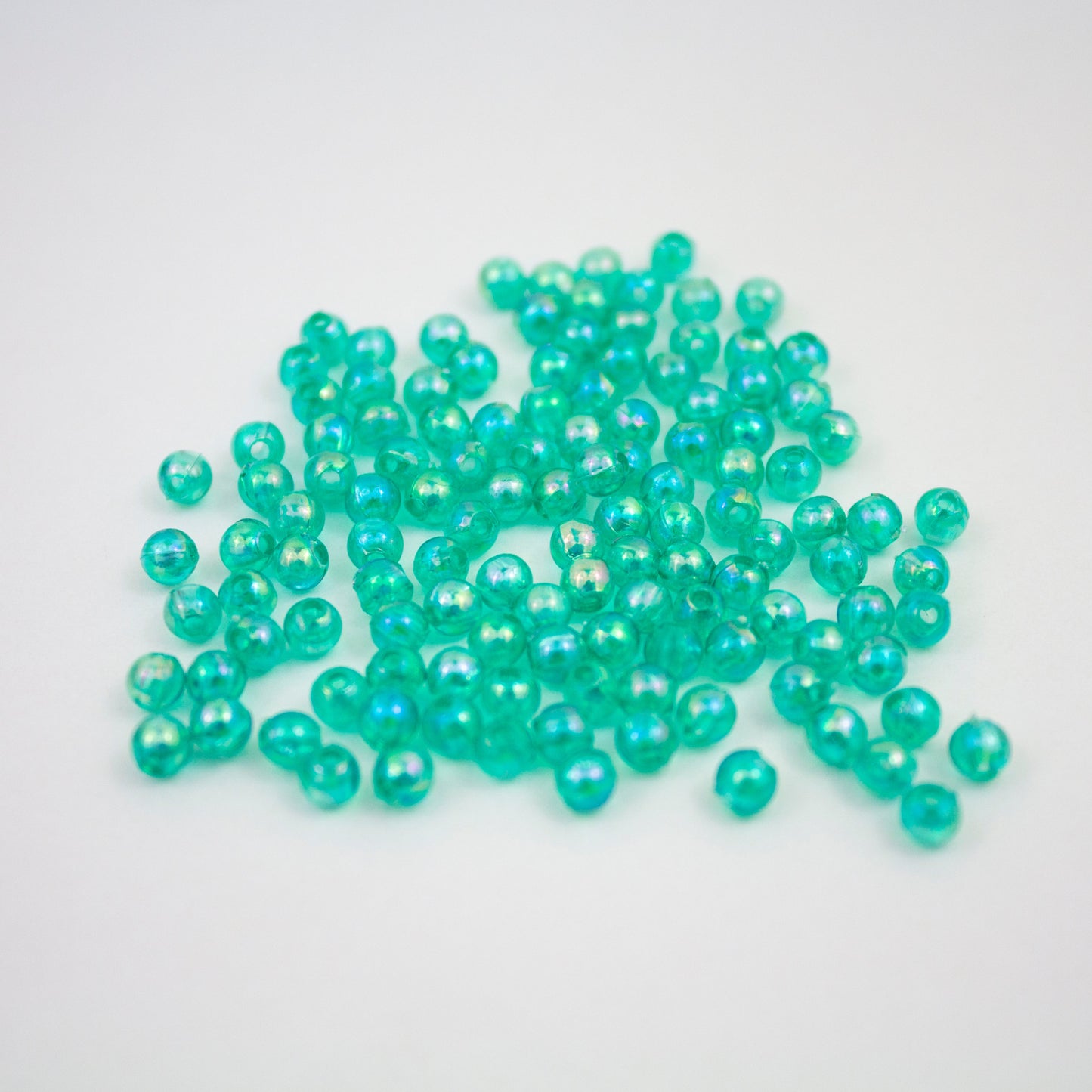 Beads - Teal Glossy 4 mm