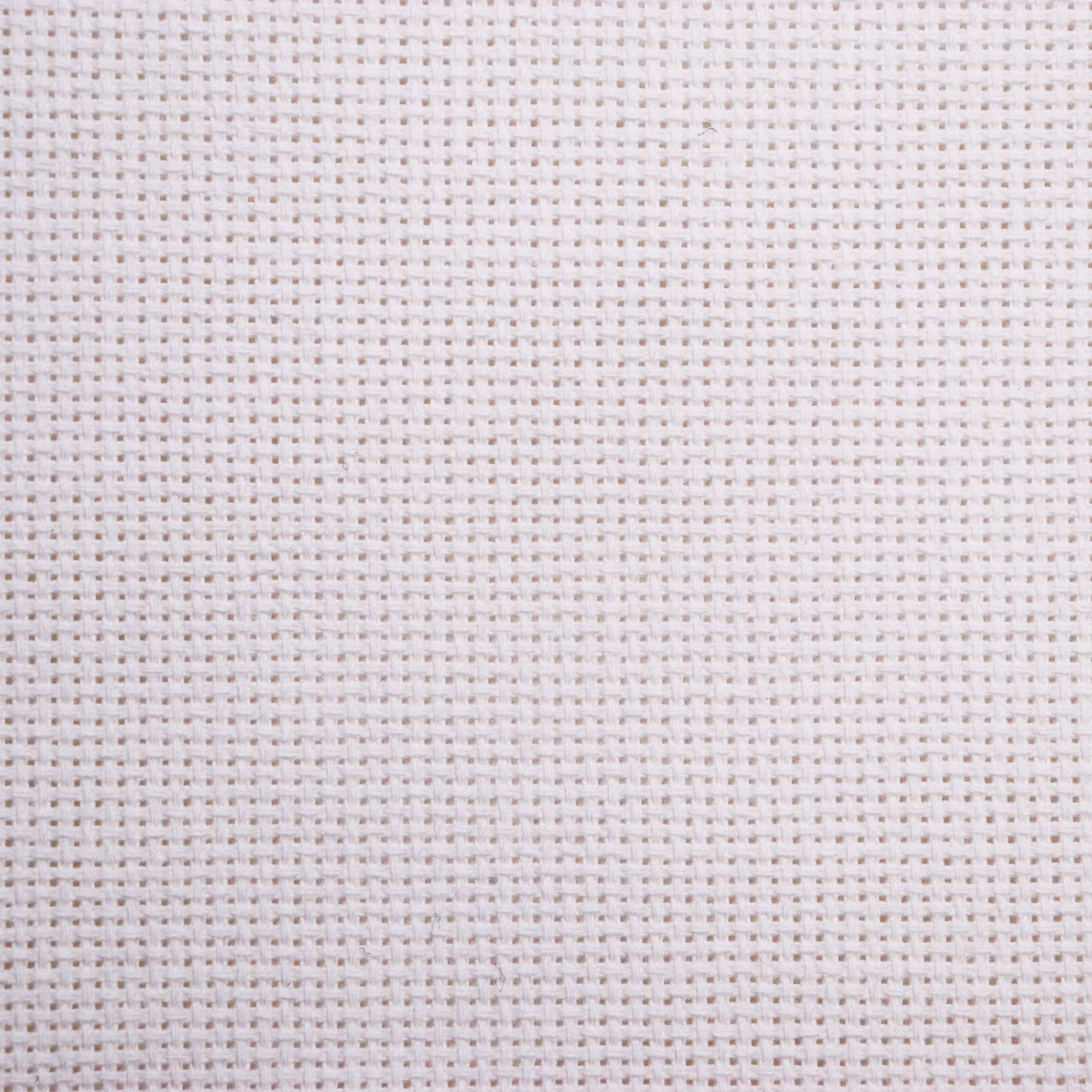 White - Solid Cross Stitch Fabric