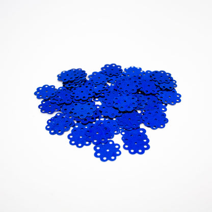 Blue Flower Sequins 13 mm