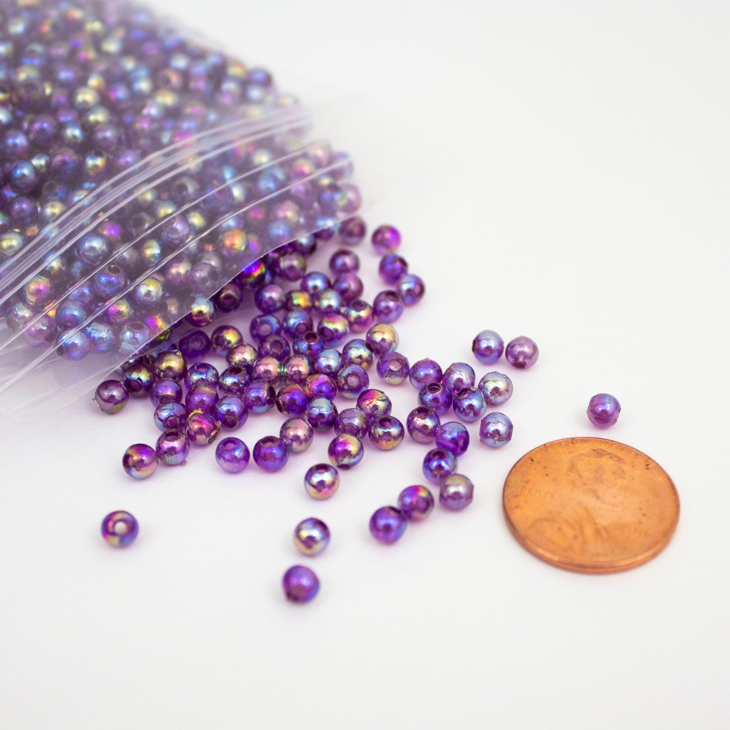 Beads - Light Purple Glossy 4 mm