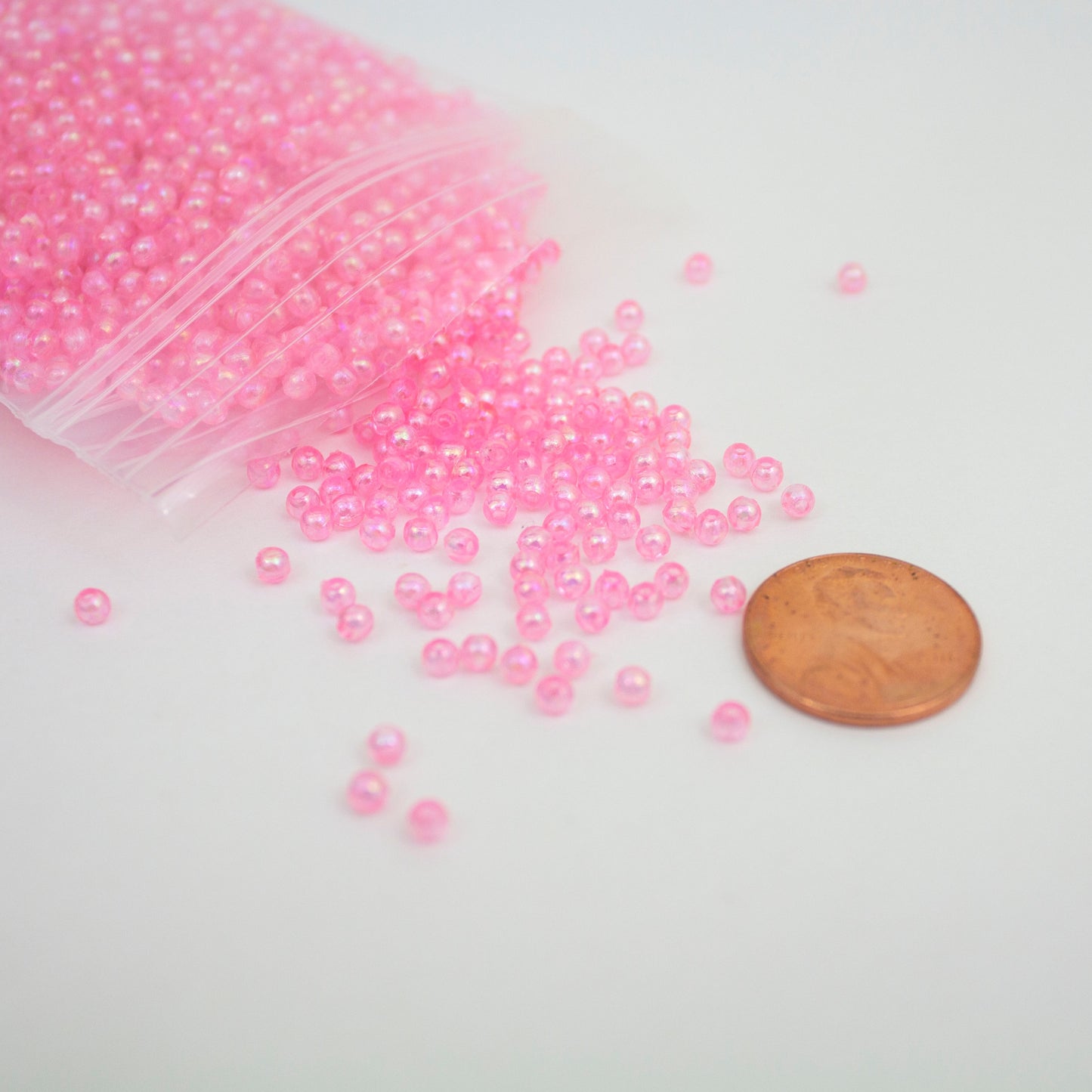 Beads - Baby Pink Glossy 3 mm