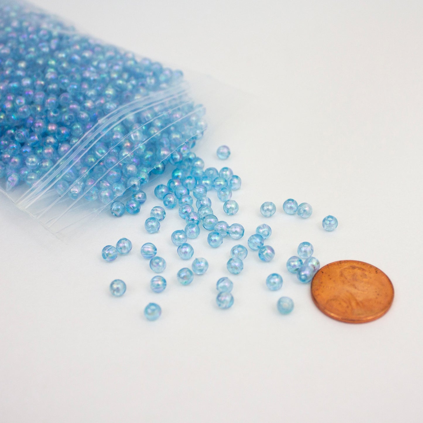 Beads - Light Blue Glossy 4 mm