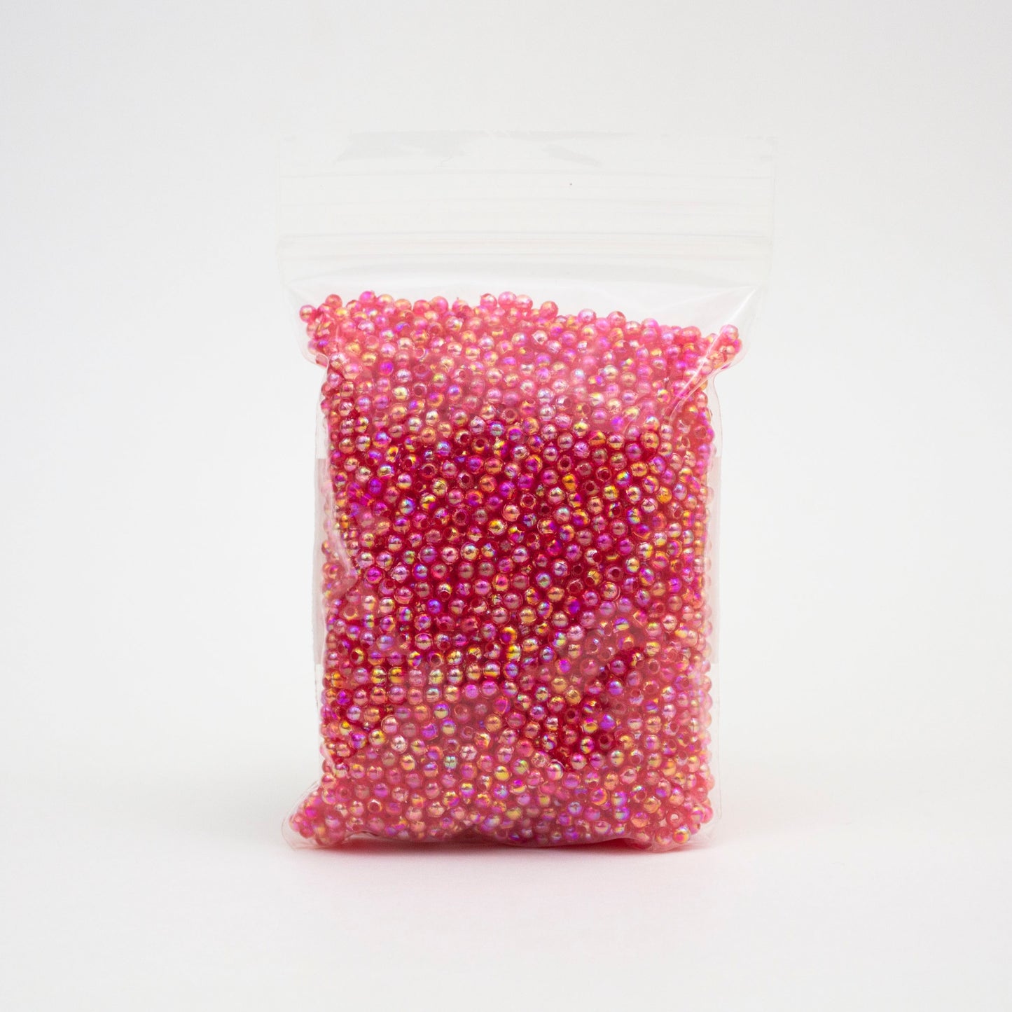 Beads - Red Pink Glossy 3 mm