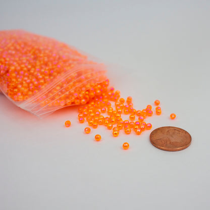 Beads - Orange Glossy 3 mm