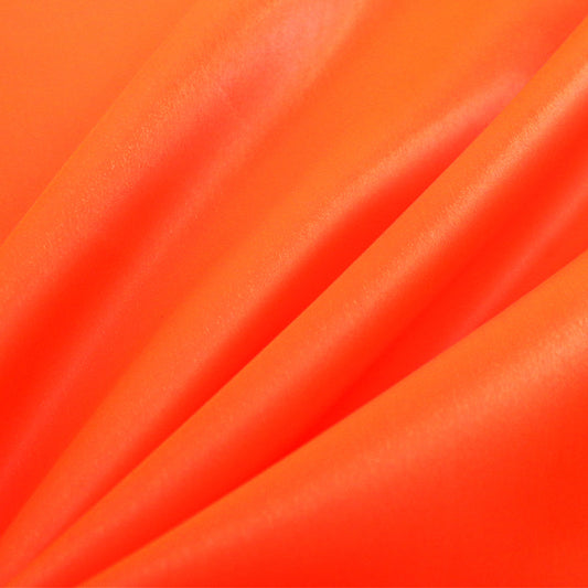 Dark Orange Neon - Nylon Fabric - Hard Finish