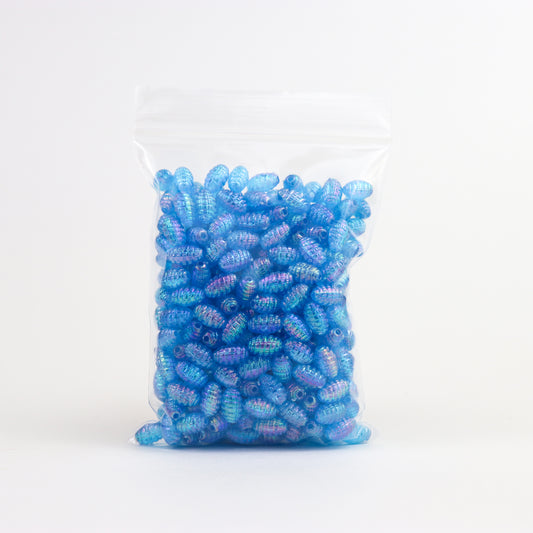 Beads - Light Blue Glossy Larva