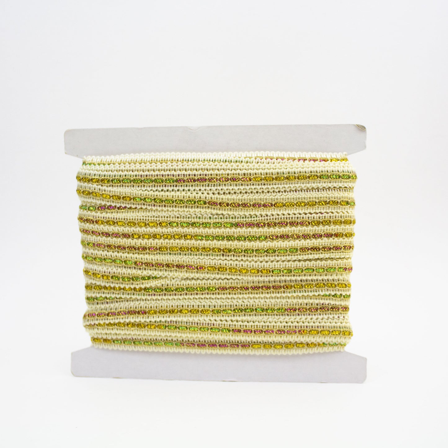 Pink, Green, and Gold Chain Trim
