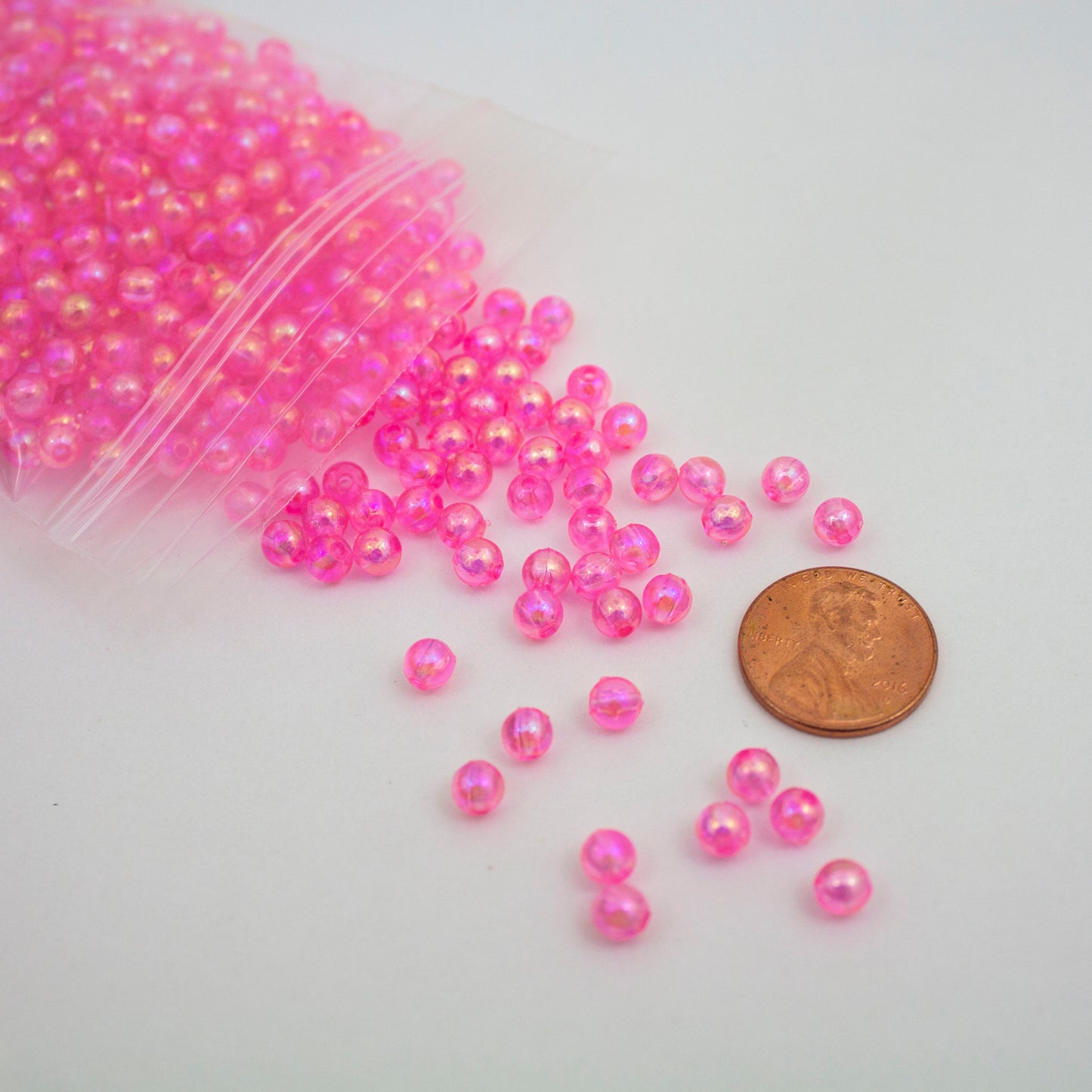 Beads - Baby Pink Glossy 5 mm