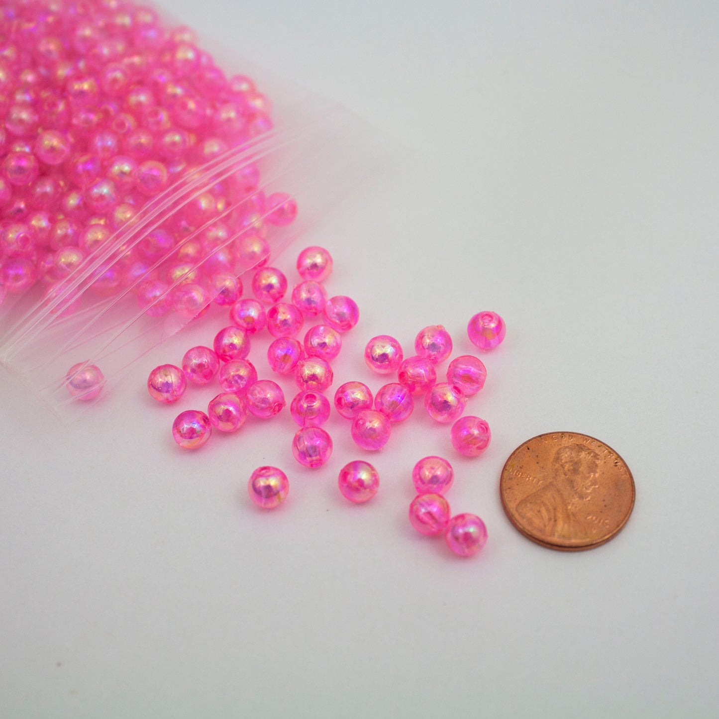 Beads - Baby Pink Glossy 6 mm