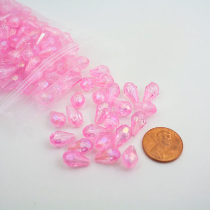 Beads - Baby Pink Glossy Diamond 13 mm