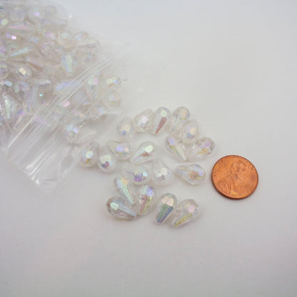 Beads - Clear Glossy Diamond 13 mm