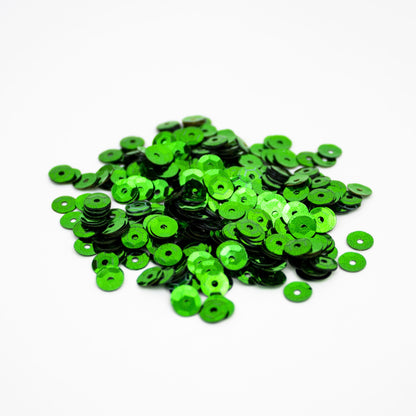 Emerald Green Sequins 5 mm