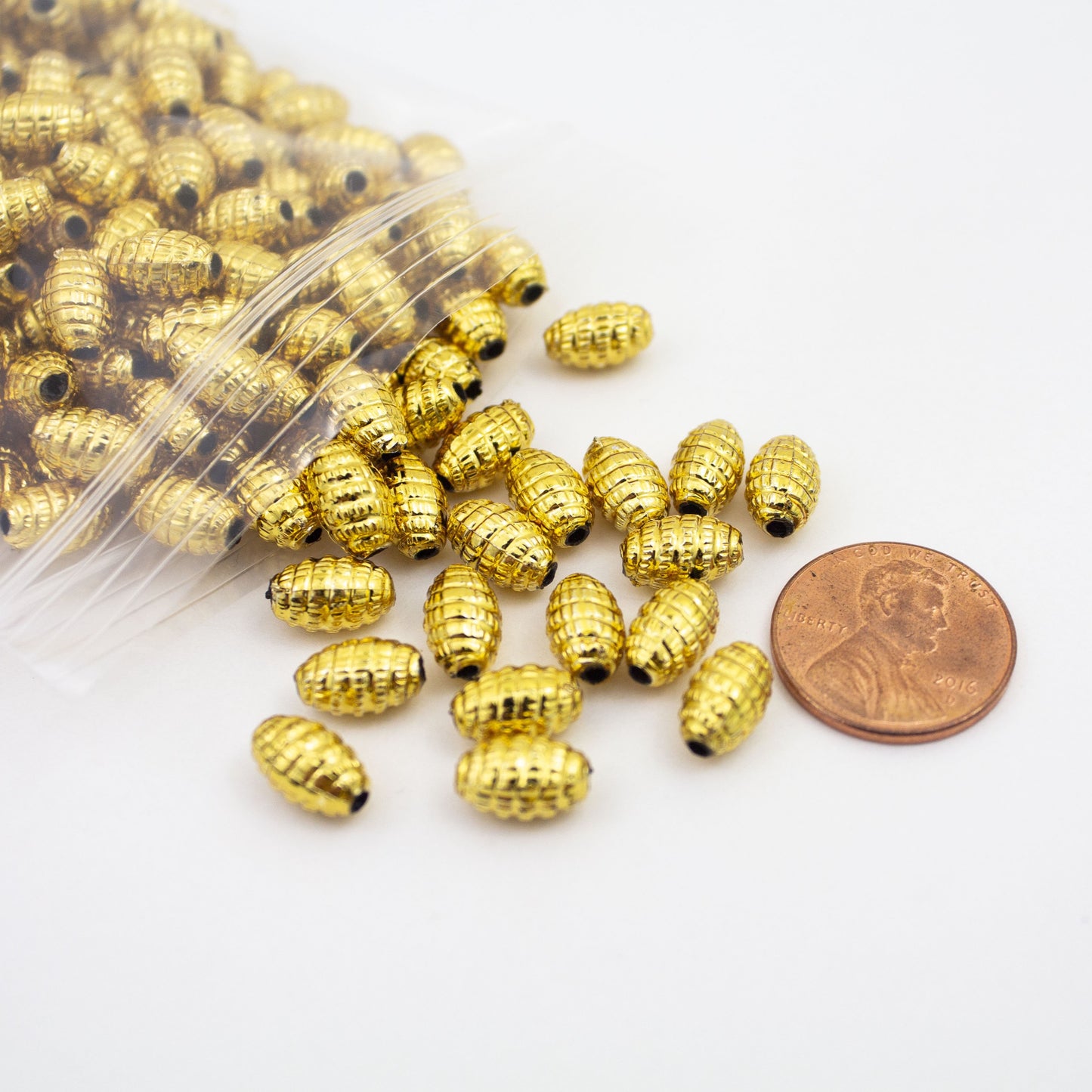 Beads - Gold Metallic Larva