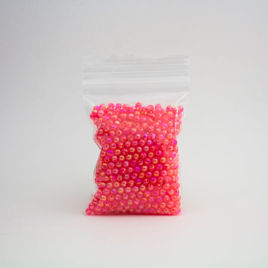 Beads - Hot Pink Glossy 5 mm