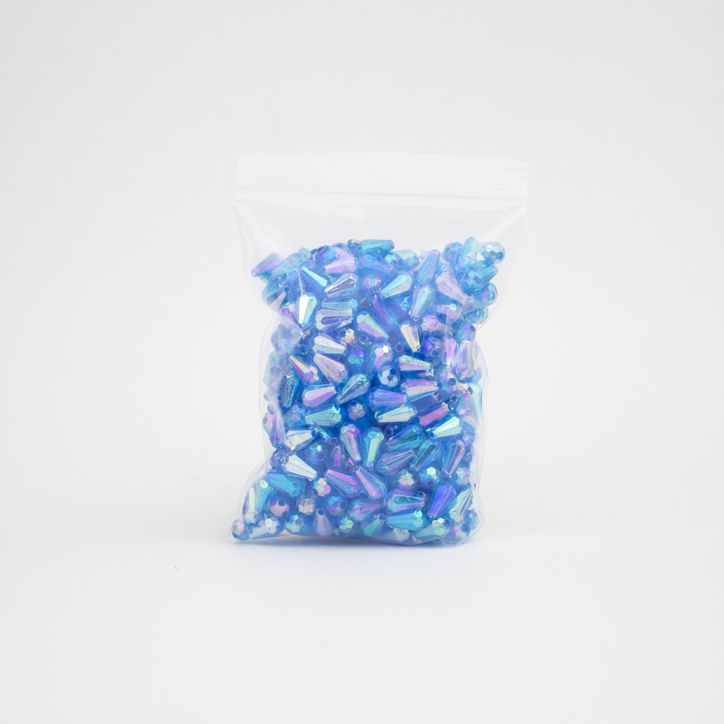 Beads - Light Blue Glossy Diamond 10 mm
