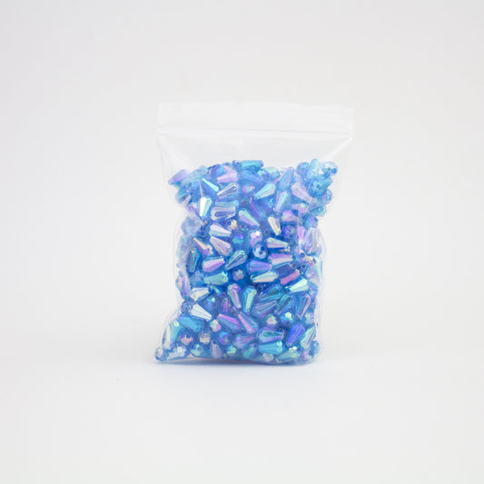 Beads - Light Blue Glossy Diamond 10 mm