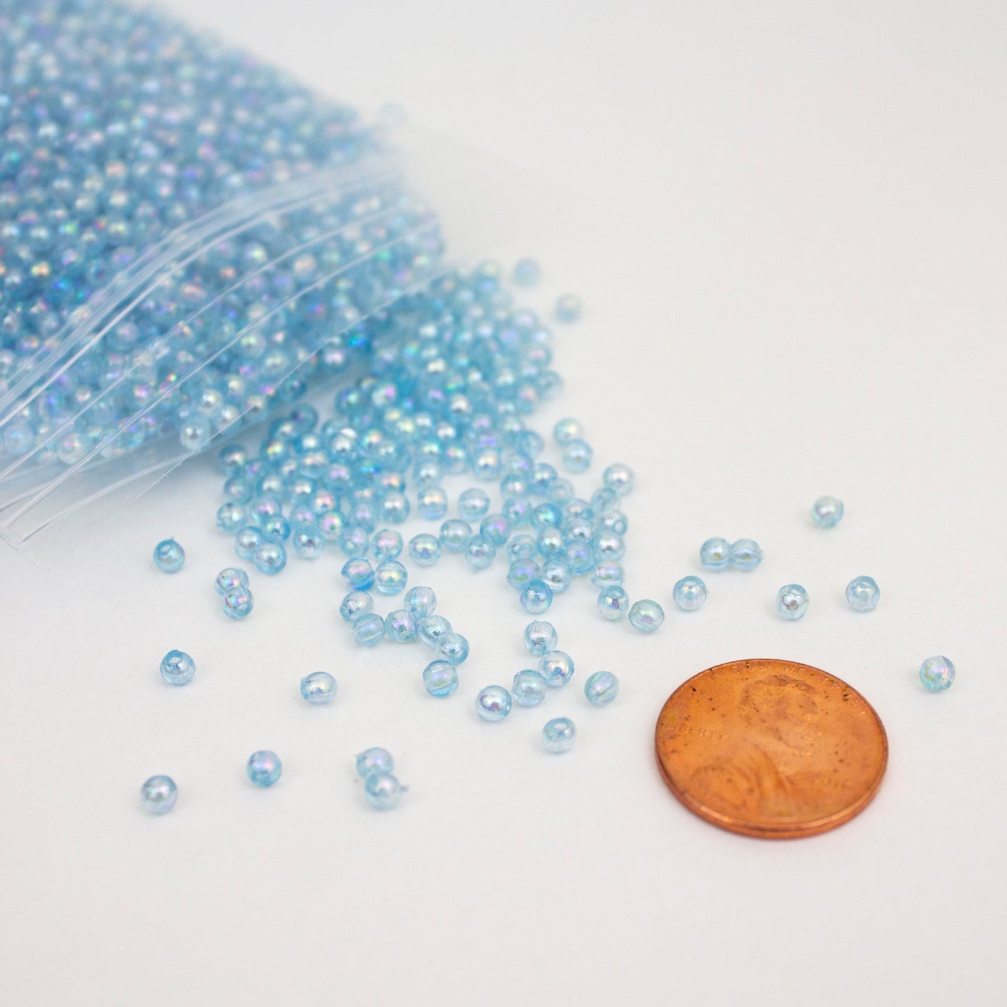 Beads - Light Blue Glossy 3 mm