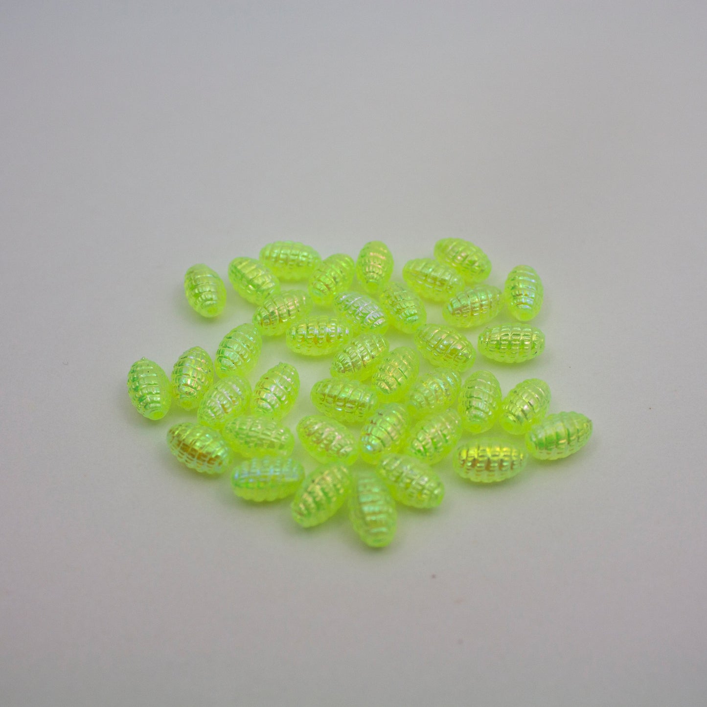 Beads - Neon Yellow Glossy Larva
