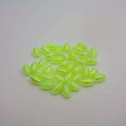 Beads - Neon Yellow Glossy Larva