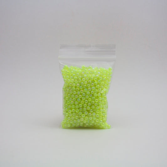 Beads - Neon Yellow Glossy 5 mm