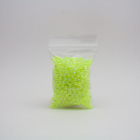 Beads - Neon Yellow Glossy 6 mm