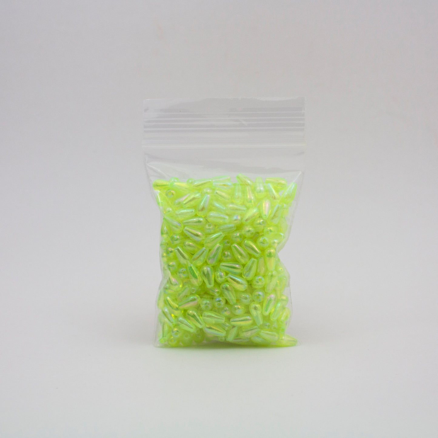Beads - Neon Yellow Glossy Drop 10 mm
